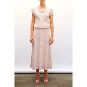 NEW MOLLI etincele orgiami top in natural/pink